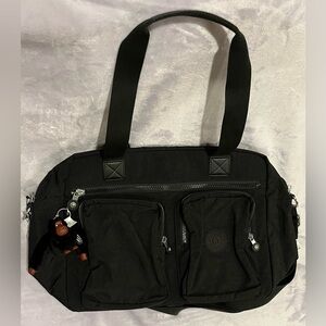 Kipling Black travel Bag with Trolley Sleeve New